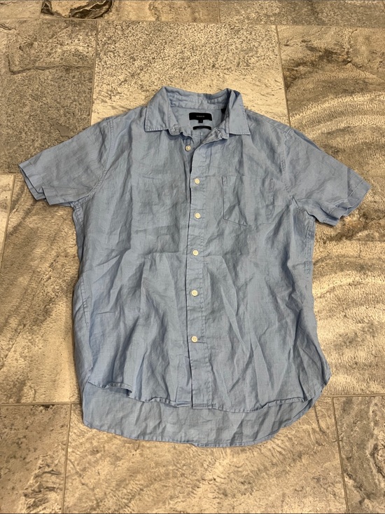 Vince Other - Vince Light Blue Short-Sleeve Button-Down Shirt